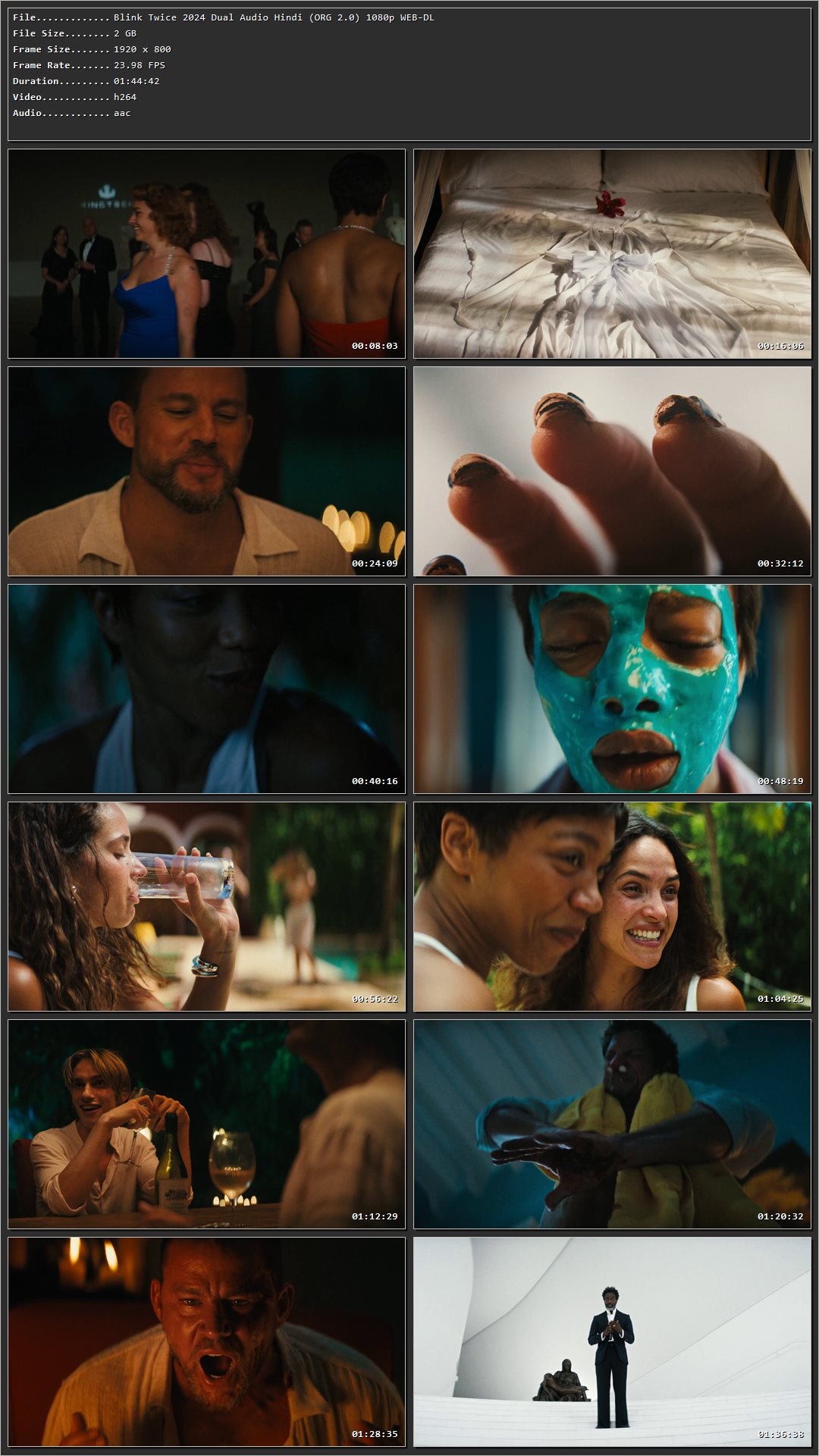 Blink Twice 2024 Hindi Dual Audio HDRip 1080p – 720p – 480p