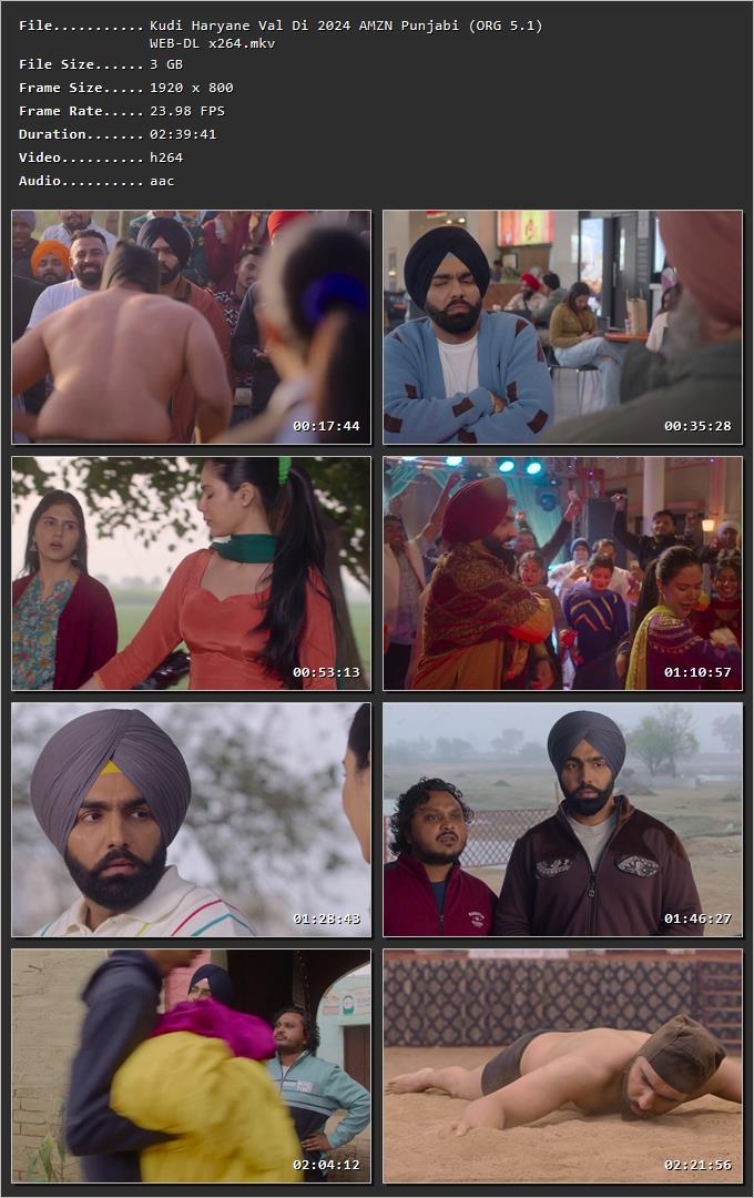 Kudi Haryane Val Di 2024 Punjabi HDRip 720p – 480p – 1080p