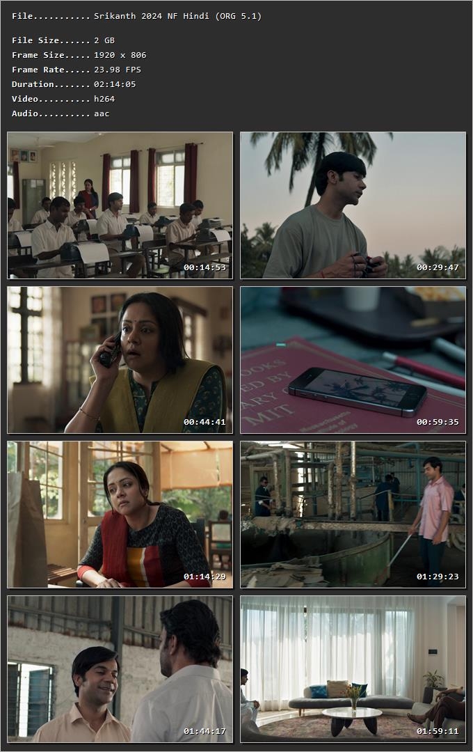 Srikanth 2024 Hindi (ORG) HDRip 720p – 480p – 1080p