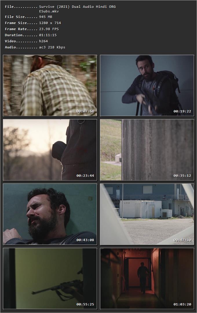 Survive (2021) Hindi Dual Audio HDRip 720p – 480p